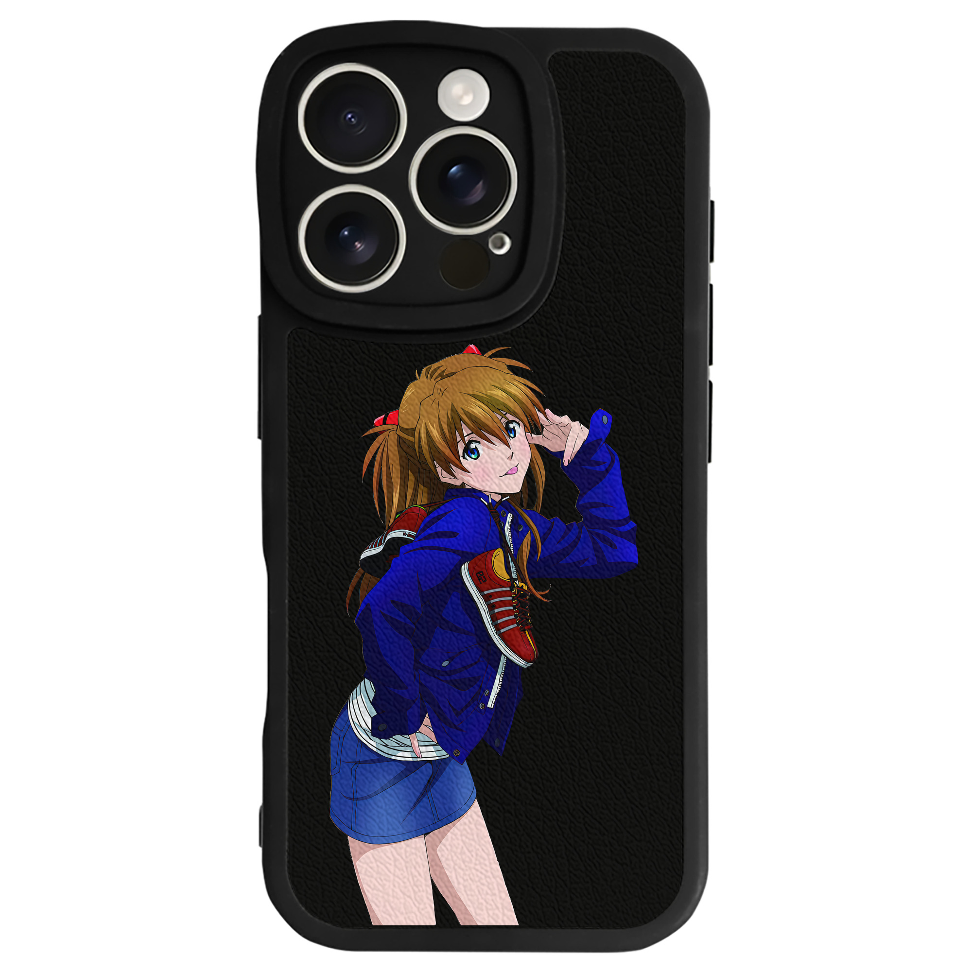 （画像用） EVA 新世紀エヴァンゲリオン 【iPhone 16シリーズ対応】シリコンスマホケース（レザー調） 材質：シリコン